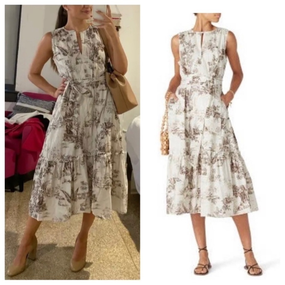 Nicholas Jordane toile floral patterned dress 17586